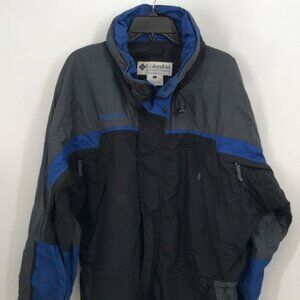 Columbia Men's Blue/Black Windbreaker Jacket Size L